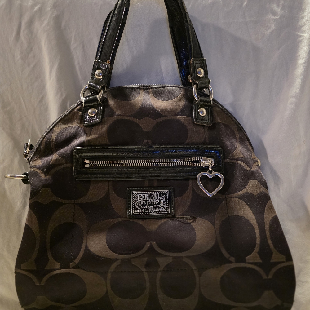 Coach Poppy Black and Brown Women's Bag
